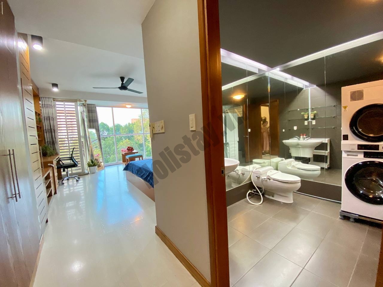 Căn hộ studio 40m2  view mặt kính, công viên cây xanh 