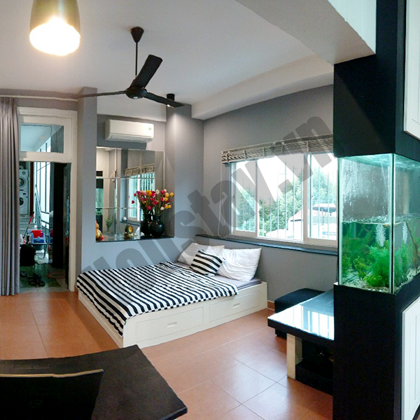 Căn hộ 45m2 decor hiện tại, full nội thất, có ban công, view công viên - Trung tâm Q1
